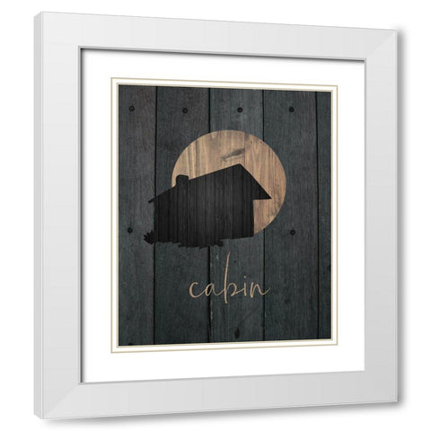 Wilderness Wood 02 White Modern Wood Framed Art Print with Double Matting by Hogan, Melody