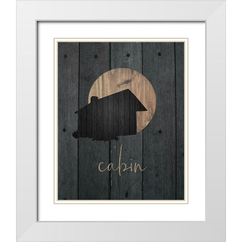 Wilderness Wood 02 White Modern Wood Framed Art Print with Double Matting by Hogan, Melody