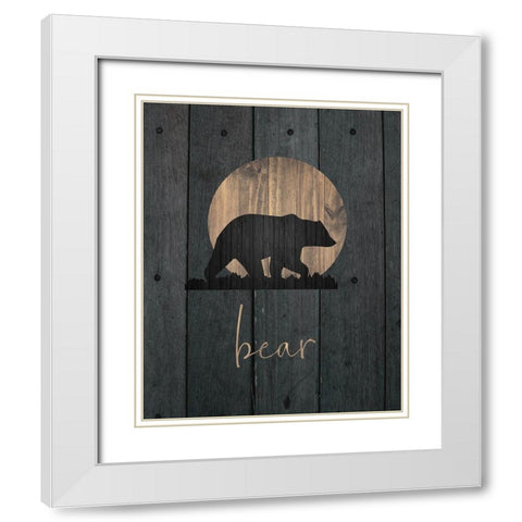 Wilderness Wood 04 White Modern Wood Framed Art Print with Double Matting by Hogan, Melody