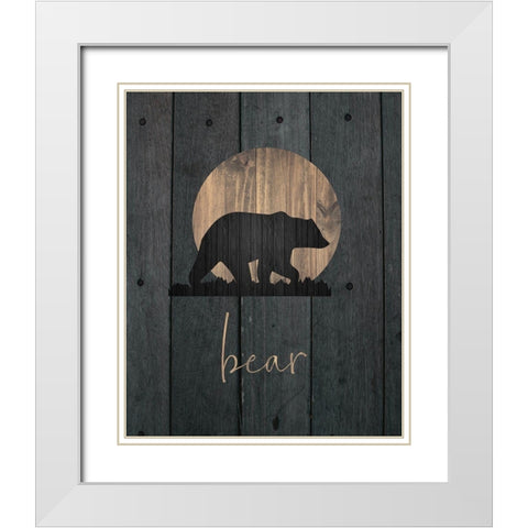 Wilderness Wood 04 White Modern Wood Framed Art Print with Double Matting by Hogan, Melody