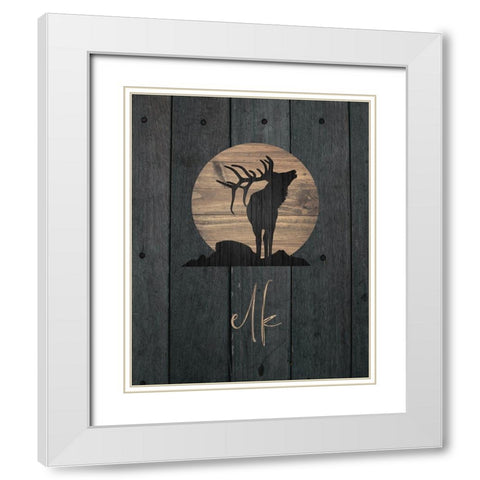 Wilderness Wood 05 White Modern Wood Framed Art Print with Double Matting by Hogan, Melody