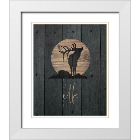 Wilderness Wood 05 White Modern Wood Framed Art Print with Double Matting by Hogan, Melody