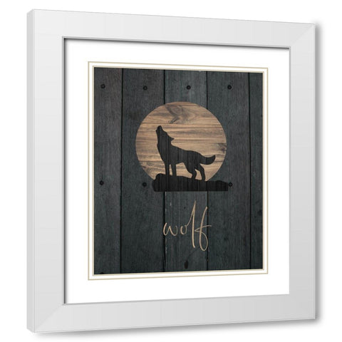 Wilderness Wood 06 White Modern Wood Framed Art Print with Double Matting by Hogan, Melody