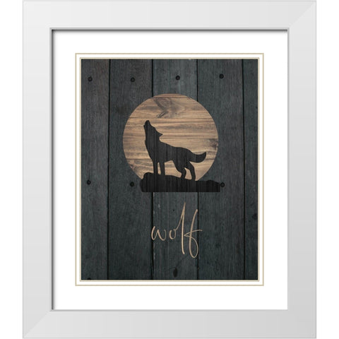 Wilderness Wood 06 White Modern Wood Framed Art Print with Double Matting by Hogan, Melody
