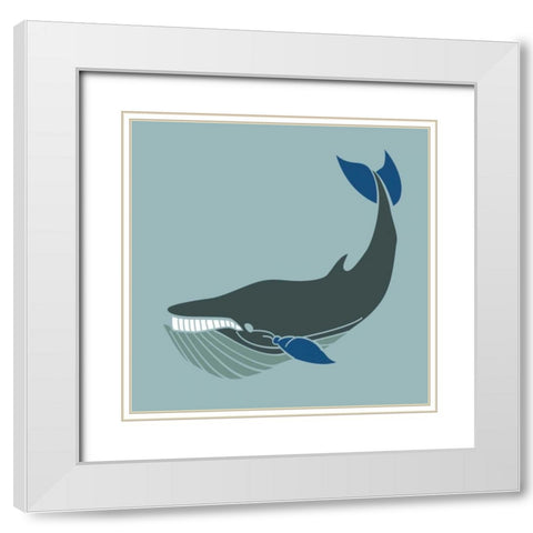 Coastal Giant White Modern Wood Framed Art Print with Double Matting by Hogan, Melody