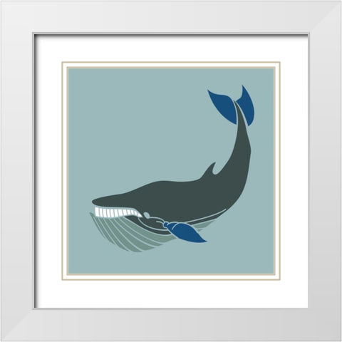 Coastal Giant White Modern Wood Framed Art Print with Double Matting by Hogan, Melody