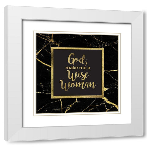 Wise Women 2 White Modern Wood Framed Art Print with Double Matting by Hogan, Melody