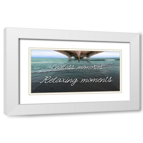 Beneath The Bridge White Modern Wood Framed Art Print with Double Matting by Prime, Marcus