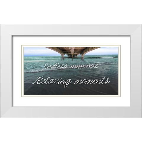 Beneath The Bridge White Modern Wood Framed Art Print with Double Matting by Prime, Marcus