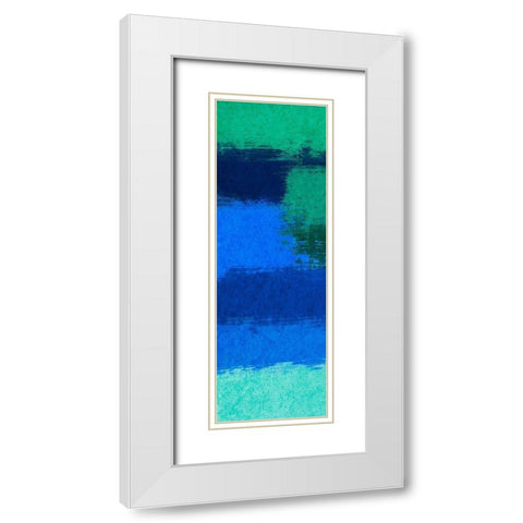 Spirited Smears 1 White Modern Wood Framed Art Print with Double Matting by Prime, Marcus