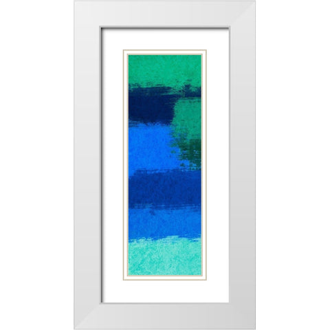 Spirited Smears 1 White Modern Wood Framed Art Print with Double Matting by Prime, Marcus