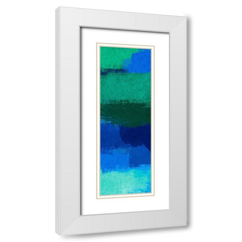Spirited Smears 2 White Modern Wood Framed Art Print with Double Matting by Prime, Marcus