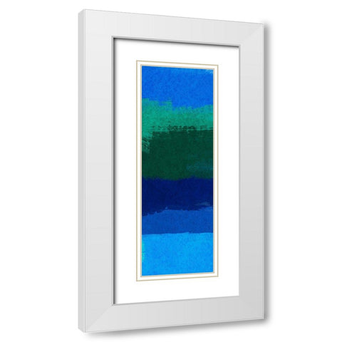 Spirited Smears 3 White Modern Wood Framed Art Print with Double Matting by Prime, Marcus
