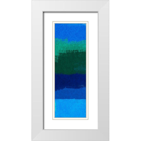 Spirited Smears 3 White Modern Wood Framed Art Print with Double Matting by Prime, Marcus