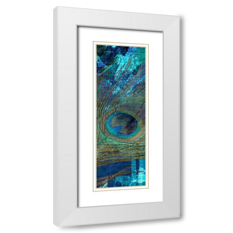 Urban Peacock 3 White Modern Wood Framed Art Print with Double Matting by Prime, Marcus