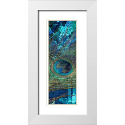 Urban Peacock 3 White Modern Wood Framed Art Print with Double Matting by Prime, Marcus
