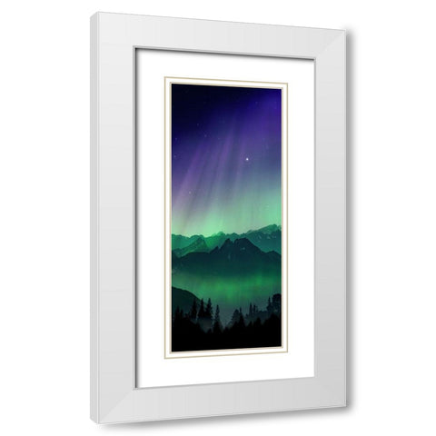 Borealis Vision 1 White Modern Wood Framed Art Print with Double Matting by Prime, Marcus
