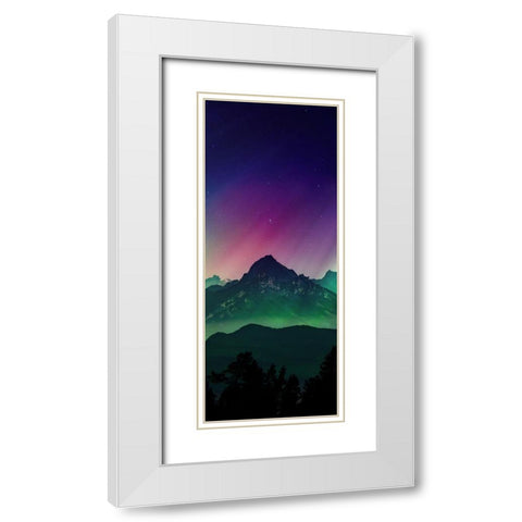 Borealis Vision 2 White Modern Wood Framed Art Print with Double Matting by Prime, Marcus