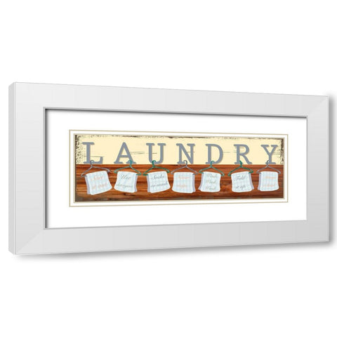 Laundry Day White Modern Wood Framed Art Print with Double Matting by Prime, Marcus