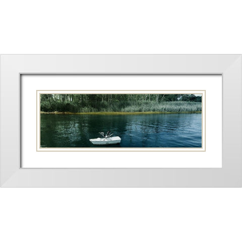 Welcoming River 1 White Modern Wood Framed Art Print with Double Matting by Prime, Marcus
