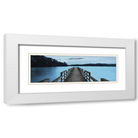 Lake Dreams White Modern Wood Framed Art Print with Double Matting by Prime, Marcus