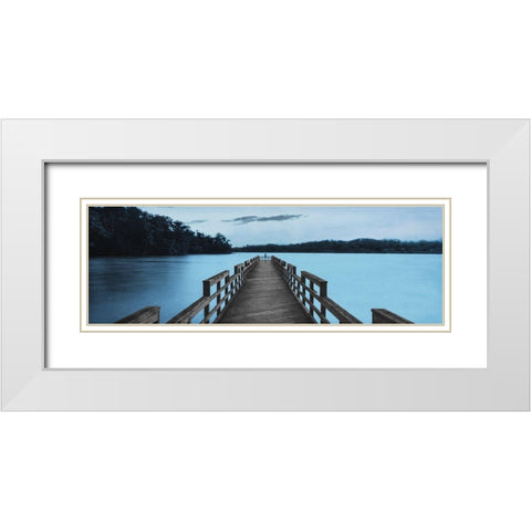 Lake Dreams White Modern Wood Framed Art Print with Double Matting by Prime, Marcus