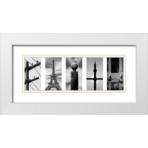 Faith Collage 1 White Modern Wood Framed Art Print with Double Matting by Prime, Marcus
