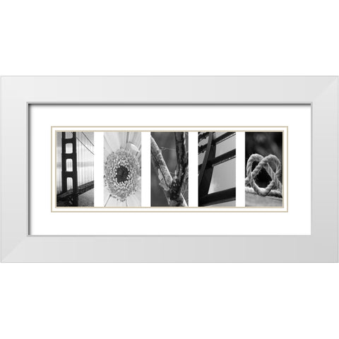 Love Collage 1 White Modern Wood Framed Art Print with Double Matting by Prime, Marcus