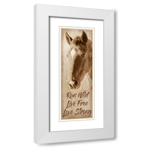 Wild And Free White Modern Wood Framed Art Print with Double Matting by Prime, Marcus