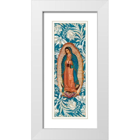 Peaceful Guadalupe 1 White Modern Wood Framed Art Print with Double Matting by Prime, Marcus