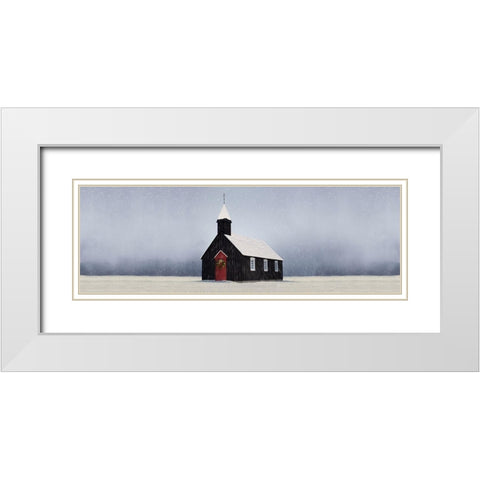 Winter Heaven 2 White Modern Wood Framed Art Print with Double Matting by Prime, Marcus