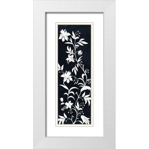 Reaching Floral Vines 2 White Modern Wood Framed Art Print with Double Matting by Prime, Marcus