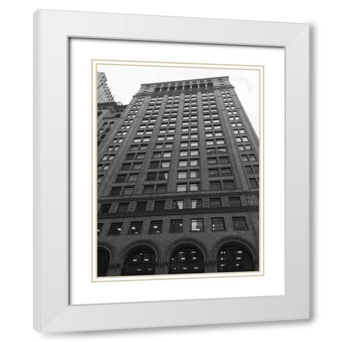 New York New York White Modern Wood Framed Art Print with Double Matting by Prime, Marcus