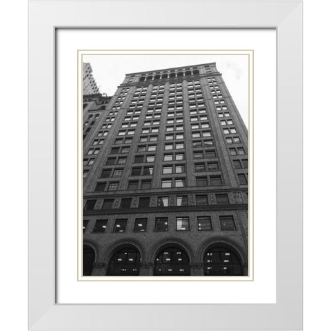 New York New York White Modern Wood Framed Art Print with Double Matting by Prime, Marcus