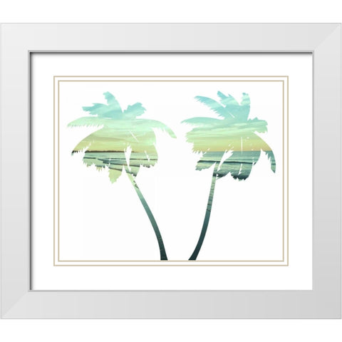 Tropical Paradise White Modern Wood Framed Art Print with Double Matting by Prime, Marcus