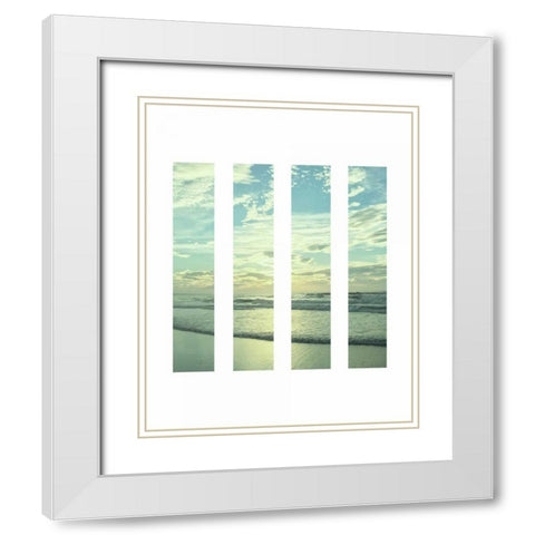 Windswept White Modern Wood Framed Art Print with Double Matting by Prime, Marcus
