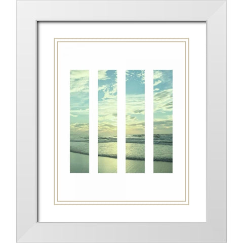 Windswept White Modern Wood Framed Art Print with Double Matting by Prime, Marcus