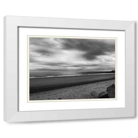 Morning Mist BW 1 White Modern Wood Framed Art Print with Double Matting by Prime, Marcus
