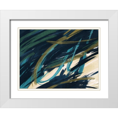 Eternally Slashed 2 White Modern Wood Framed Art Print with Double Matting by Prime, Marcus