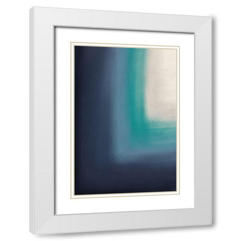 Gradient Doorway White Modern Wood Framed Art Print with Double Matting by Prime, Marcus