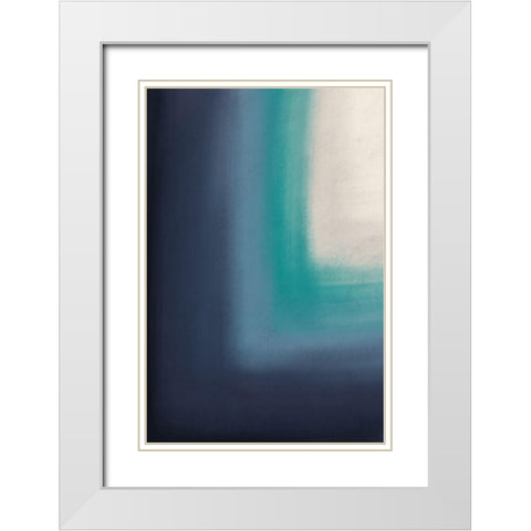 Gradient Doorway White Modern Wood Framed Art Print with Double Matting by Prime, Marcus