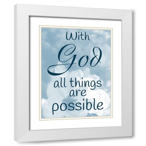 Possibilities White Modern Wood Framed Art Print with Double Matting by Prime, Marcus