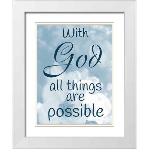 Possibilities White Modern Wood Framed Art Print with Double Matting by Prime, Marcus