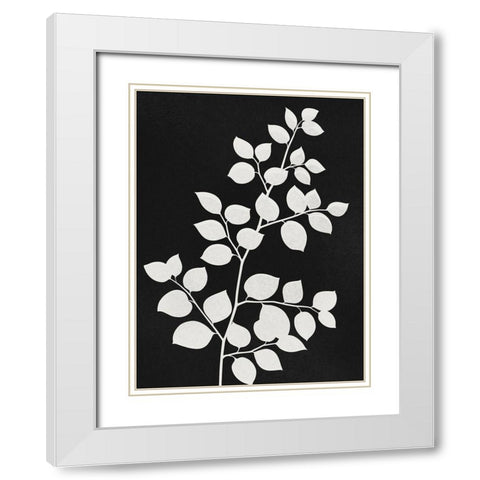 Silhouetted Growth 2 White Modern Wood Framed Art Print with Double Matting by Prime, Marcus