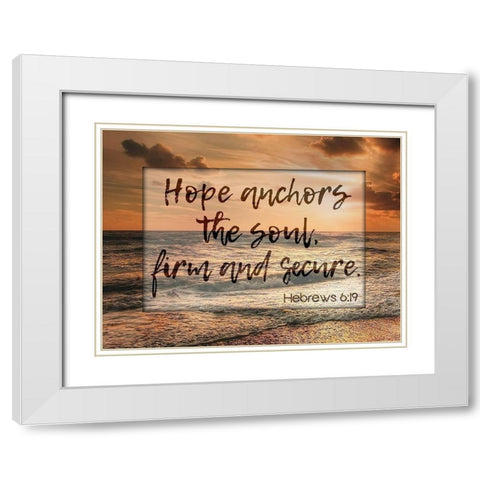 Soul Anchor White Modern Wood Framed Art Print with Double Matting by Prime, Marcus