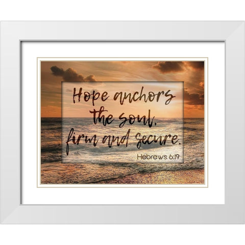 Soul Anchor White Modern Wood Framed Art Print with Double Matting by Prime, Marcus