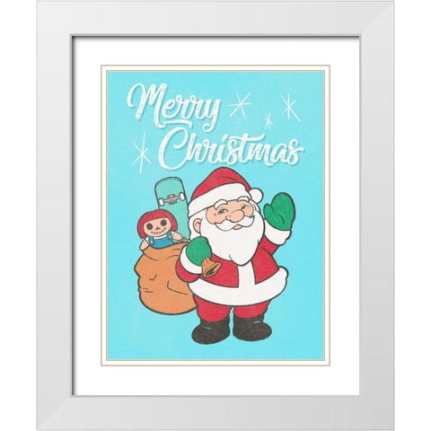Vintage Christmas White Modern Wood Framed Art Print with Double Matting by Prime, Marcus