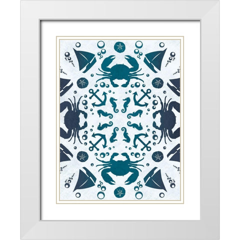 Coastal Togetherness White Modern Wood Framed Art Print with Double Matting by Prime, Marcus