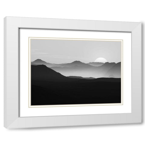Vast Horizon White Modern Wood Framed Art Print with Double Matting by Prime, Marcus