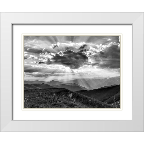 Skys The Limit White Modern Wood Framed Art Print with Double Matting by Prime, Marcus